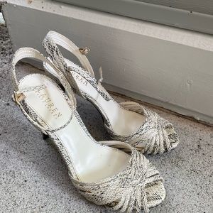 Ralph Lauren Snake Skin Heels